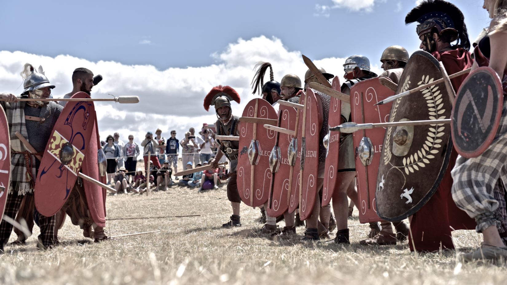 Affrontement gaulois romains Arverniales 2015
