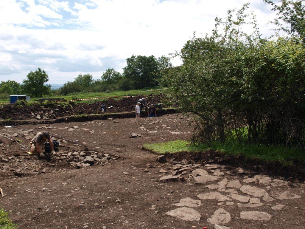 Le site de fouilles 2014 vu du NE