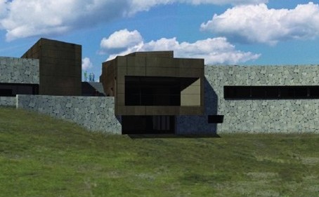 Projet Maison de Gergovie perspective-est Projet Maison de Gergovie perspective-est